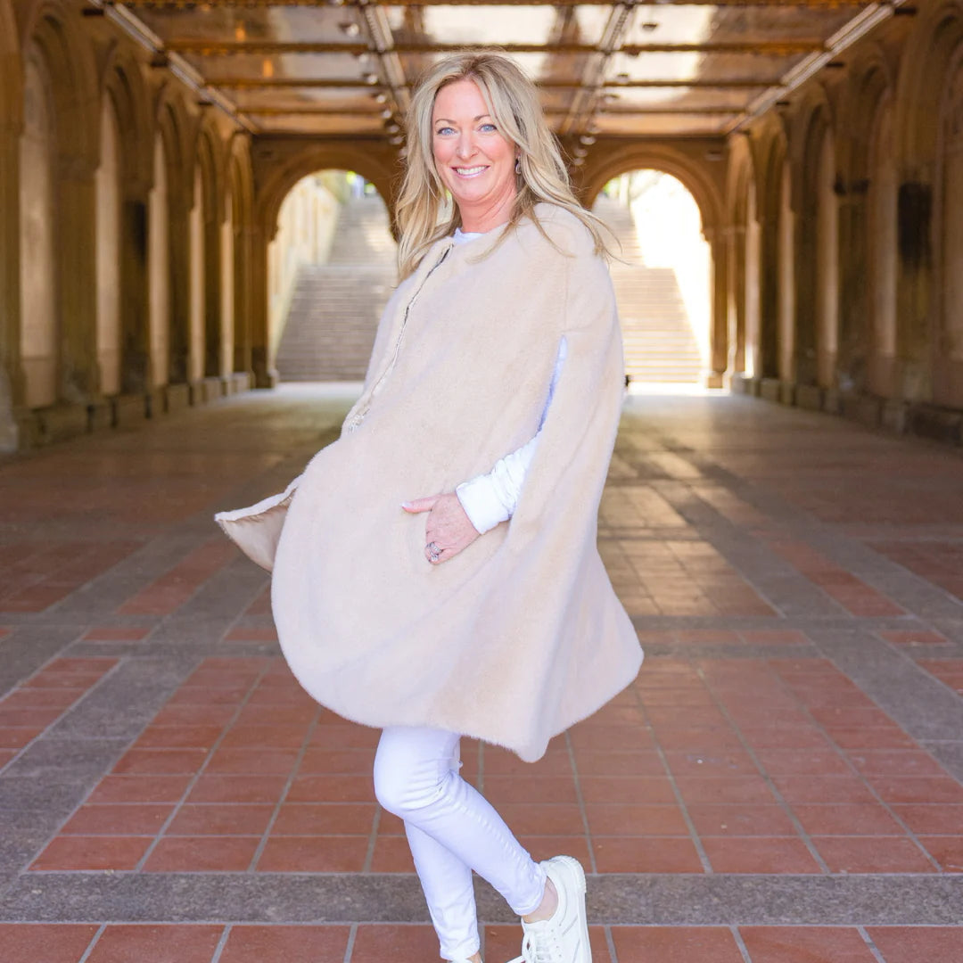 Pretty Rugged TS Luxe Camel Poncho