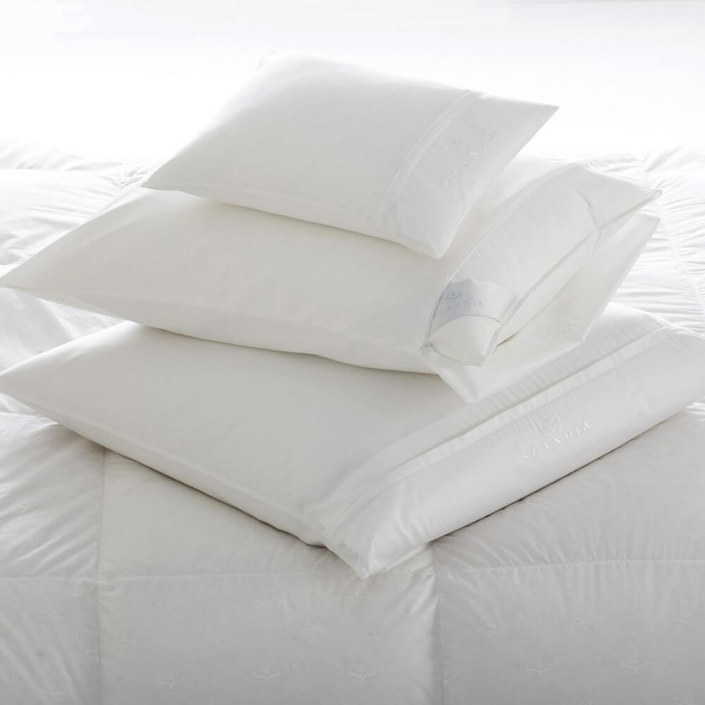 Scandia Luxury Percale Featherbed Protectors